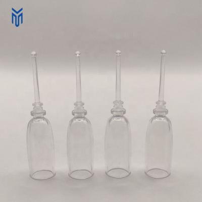 China Cosmetic 1ml small round Plastic Bottle disposable broken Skin ampoule Bottles for sale