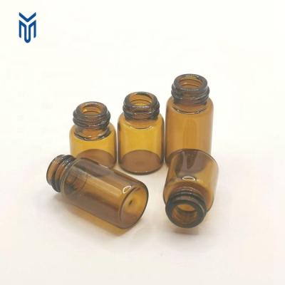 China Cosmetic Wholesale 1ml 2ml 3ml Amber Sample Vials  Essential Glass Bottle For Serum for sale