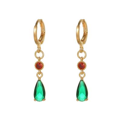 China Anime Green Moving Crystal Drop Earring For Women From The Castle Of The Same Cartoon Style Howl Anime for sale