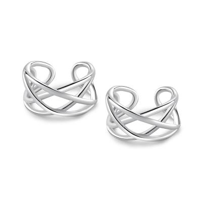 China TRENDY Jon Fashion Ladies Jewelry Personality Clip Earrings s925 Sterling Silver Earrings Sterling Silver for sale