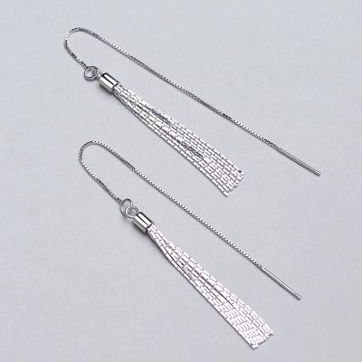 China Jon's Romantic Handmade Line Earrings S925 Sterling Silver High Fashion Ladies Needle Wire Earrings for sale