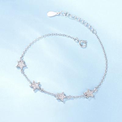 China Cute Jon S925 Sterling Silver Fashion Jewelry Bracelet Stars Multicolor Bracelet For Women for sale