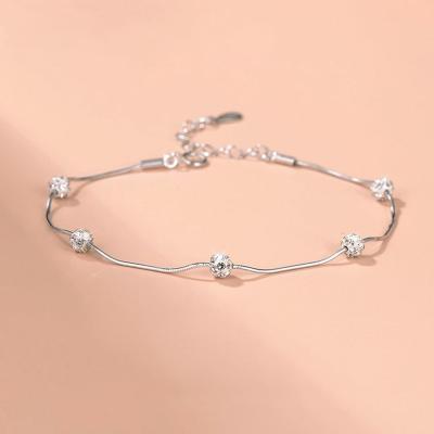 China Jon's Cute Cool S925 Sterling Silver Fashion Women Bracelet Ball Beads Custom Made Bracelet for sale