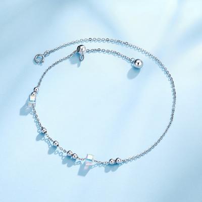 China Wholesale CLASSIC Jon Jewelry 925 Sterling Silver Women Anklet Fashion Anklet Chain for sale