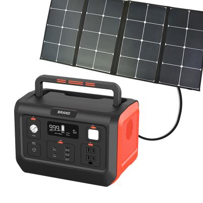 China Support Wholesale Fast Charging Portable 400W Solar Energy Storage Portable Smart Powered Generator With Lithium Ion Battery for sale