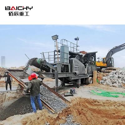 China Mining produced 200 tph mobile rock stone jaw crushing factory price, portable basalt stone crusher station, mobile jaw crusher machine for sale