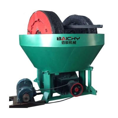 China Gold Separating China 1200 Gravel Gold Ore Milling Machine Price Grinding Sale, Wet Demining Roller Pan Gold Mill Factory Sale For Gold Mining for sale