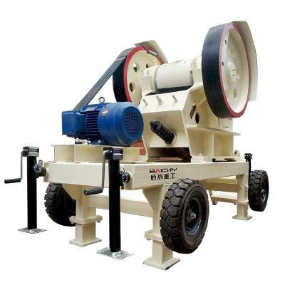 China mini portable diesel stone jaw crusher with screen plant for sale for sale