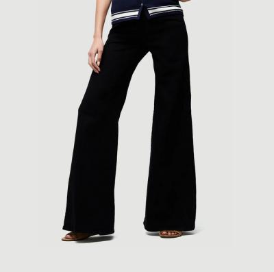 China Breathable OEM Customized Wide Leg Palazzo Pants High Waist Women Trousers for sale