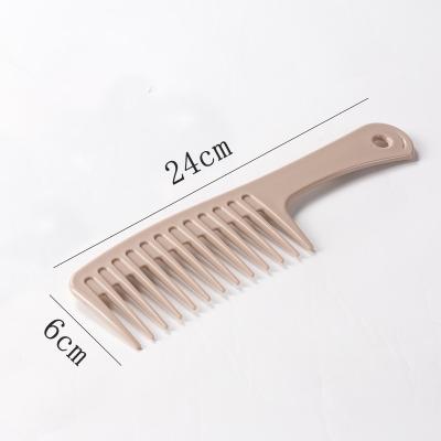 China Salon Factory Wholesale High Quantity Wide Tooth Comb With Logo Large Plastic Wide Tooth Comb Custom Comb for sale