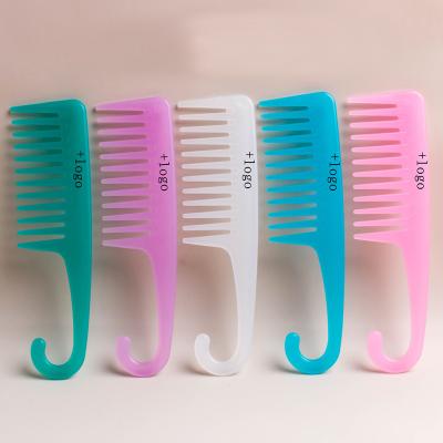 China Home Custom High Quality Durable Anti-static Hair Comb Wide Tooth Logo Comb for sale