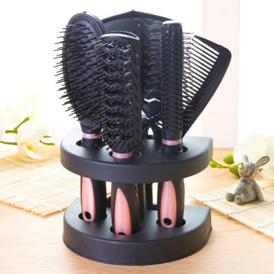 China 5Pcs Home Hair Brush and Comb Set for Women and Men for sale