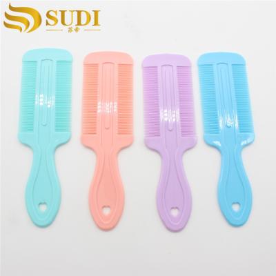 China China factory hot selling plastic hair comb easy lice comb double sided fine tooth comb plastic for sale