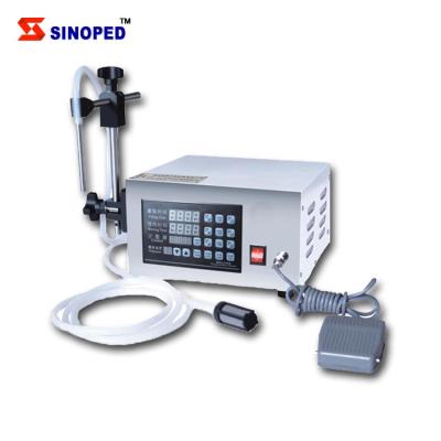 China SINOPED GARMENT New Design Pump 2 Heads Magnetic Semi Automatic Liquid Filling Machine Maker Yg-2 for sale