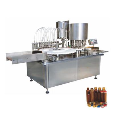 China Small Food Bottle Capping Machine For Oral Glue Syrup Liquids Perfume Filling Production Line for sale