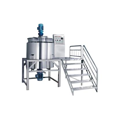 China Viscous Liquid Blender Viscous Liquid Mixer Ointment Cream Vacuum Emulsifier Food Industry Hydraulic Lifting Cosmetic Homogenizer Agitator for sale