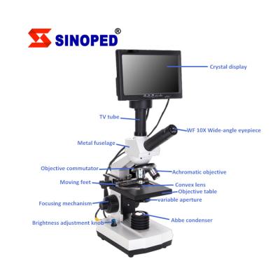 China Biology for Children LCD Monitor Digital Micro Scope Visual Biological Microscope XSP30 for sale