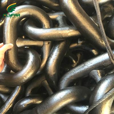 China Good Quality Steel Black Stud Link Mooring Boat Anchor Chain for sale