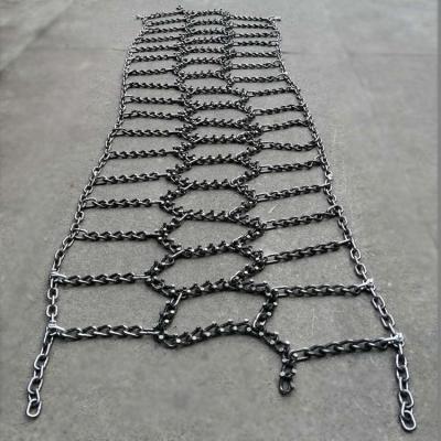 China Steel Truck Chain Self Color Ladder Type Double Tire Truck Tractor Tire Snow Chain With Norway Nail for sale