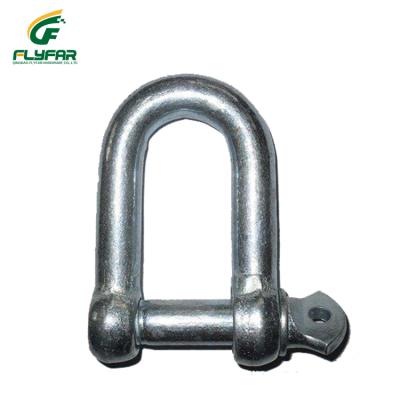 China Carbon Steel Drop Forged Galvanized D Shackle Screw Pin U Shackle for sale