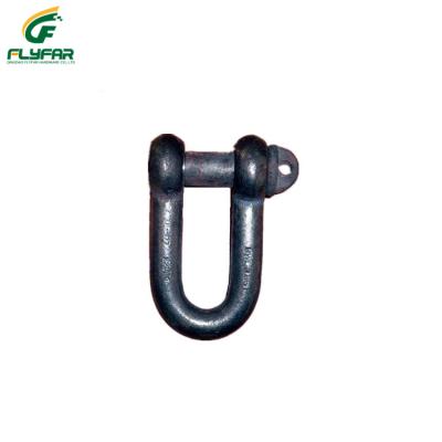 China Carbon Steel Galvanized European Straight Clevis Shackle With Screw Collet Pin Or Bolt Nut Pin for sale