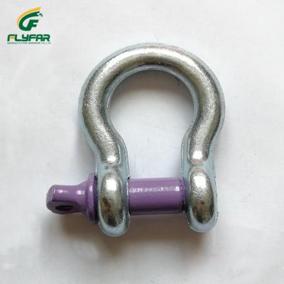 China Carbon Steel Galvanized Bow Type Marine Chain Anchor Shackle for sale