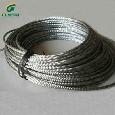 China DIN 3060 Steel Wire Rope 6X19 Core Fiber Core Galvanized Rope And Steel Wire Rope for sale