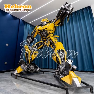 China China Large Size Metal Transformer Bumble Bee Statue Sculpture Modern Metal Art Sculptures for sale