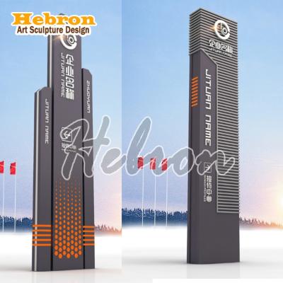 China China pylon commerical business totem sign outdoor electrical construction directional wayfinding board for sale