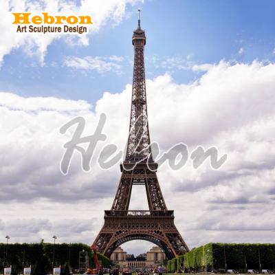 China Modern China Architecture Eiffel Tower Sculpture Art Metal Sculpture For Outdoor Decoration for sale