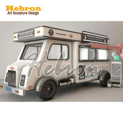 China China Double Axle Kitchen Food Caravan Fast Food Trailer Carts for sale