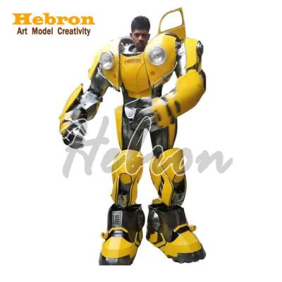 China Wedding Decoration Funny Halloween Party Costumes Bumble Bee Mascot Costumes For Adults Led Robot Costume for sale