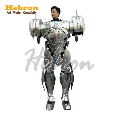 China Knight Model Robot Armor Costume For Businesss Promotion Of Realistic Human Wearing China Metal Custom Sculpture Stainless Steel for sale