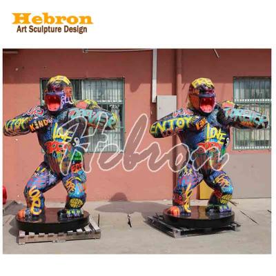 China Beginning Outdoor Gallery Orlinski kong china modern art sculpture wild kong oil gorilla statue for sale