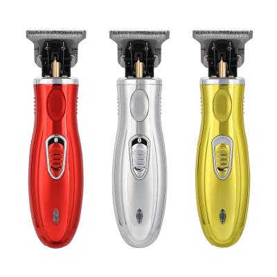 China Car Hot Sale Electric Hair Trimmer 1200mAh Base Rechargeable Wireless Hair Clipper T Titanium Cutter Head Hair Shaver for sale