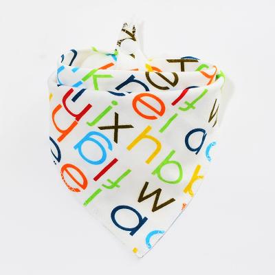 China Double Side Washable Saliva Towel Hot Selling Triangular Baby Teething Drool Baby Bibs Triangle Bandana for sale