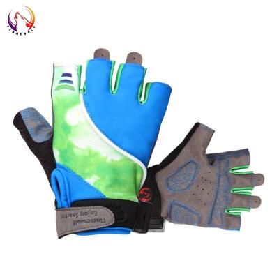 China Fast /Slow /Steady OEM ODM Led Flashing Light Bicycle Half Finger Sports Mitts For Anti-Slip for sale