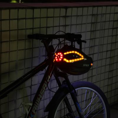 China Hot Selling Compounds Cycling Breathable Led Smart Indicator Light Bicycle Helmet For Night Riding for sale