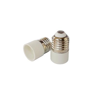 China Plastic t210 screw converter bulb holder in e27 to e14 socket white lamp holder for sale