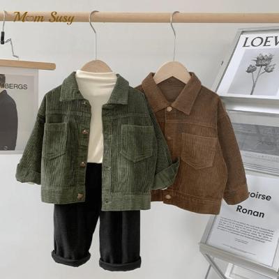 China Anti-wrinkle Baby Boy Corduroy Jacket Infant Toddler Child Outwear Cotton Coat Blazer Spring Autumn Baby Clothes 1-8Y for sale