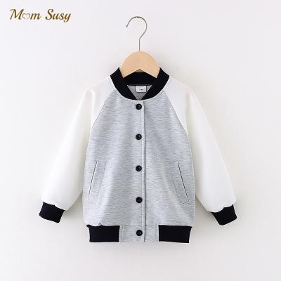 China Infant Autumn Spring Baby Outwear Baby Bomber Coat Toddler Baby Boy Cotton Breathable Jacket Zipper Patchwork Clothes for sale