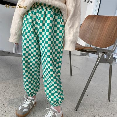 China Hot Fashion Baby Boy Anti-Wrinkle Panties Toddler Infant Kid Casual Plaid Pants Loose Checkerboard Panties Clothes 1-10Y for sale