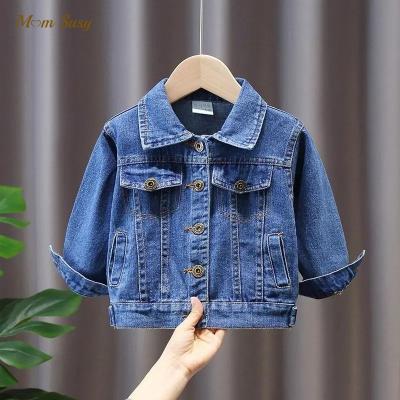 China Fashionable Baby Boy Girl Denim Jacket Spring Jean Autumn Infant Toddler Child Coat Blazer Outerwear Baby Clothes 1-7Y for sale