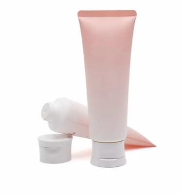 Cina Empty Cosmetic Transparent Plastic Tube Flip Top Cap Face Wash Cream Soft Tube in vendita