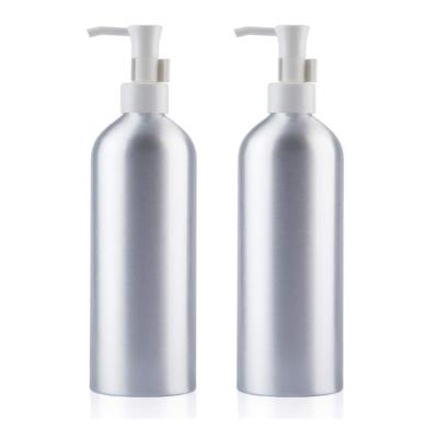 China 300ml 500ml Matte Black Aluminum Spray Bottle With Trigger Lotion Pump Bottle for sale