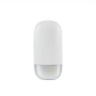 China 50g Oval Luxury Pink Cream Applicator Cream Sunscreen Bottles With Gold Lid for sale