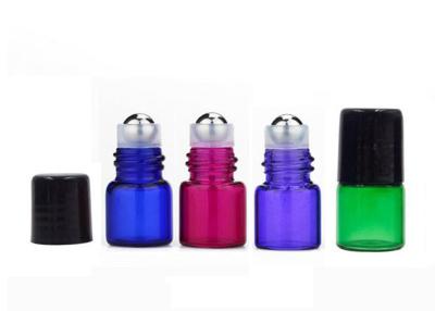 China Various Colors Glass Bottle Mini Essential Oil Roller Bottles 1ml 2ml 3ml for sale