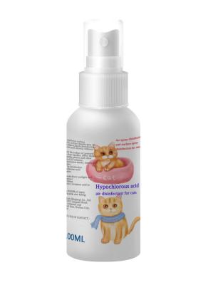 China 100ml lucht Hypochlorous Zure Desinfecterende Transparant voor Kattenbrandkast en Geen Residu Te koop