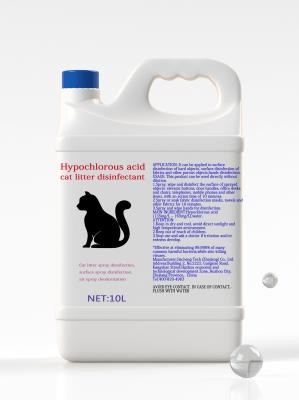 China Cat Litter Hypochlorous Acid Pets-Desinfektionsmittel kein Alkohol kein Brennen zu verkaufen