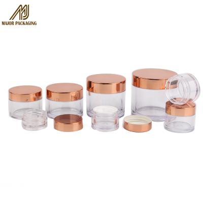 China Non Spill Wholesale Customized Good Quality 5Ml Round Body Butter Petg Jar Cap for sale